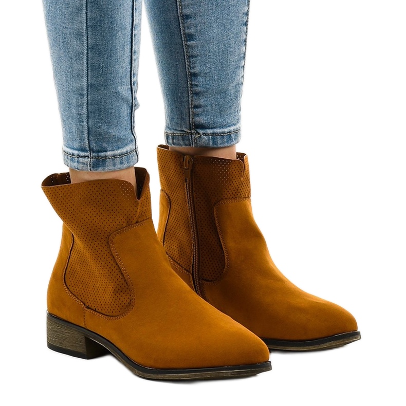 22M braune Cowboystiefel