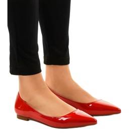 Rot lackierte Ballerinas MM5018