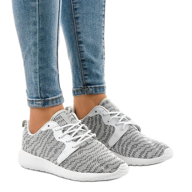 Weiße Damen Sportschuhe 7-6875C mehrfarbig