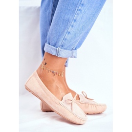S.Barski Beige Wildleder-Loafer für Damen A199-C