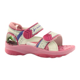 Rider Fahrer rosa-weiße Kindersandalen für Klettverschluss 80608