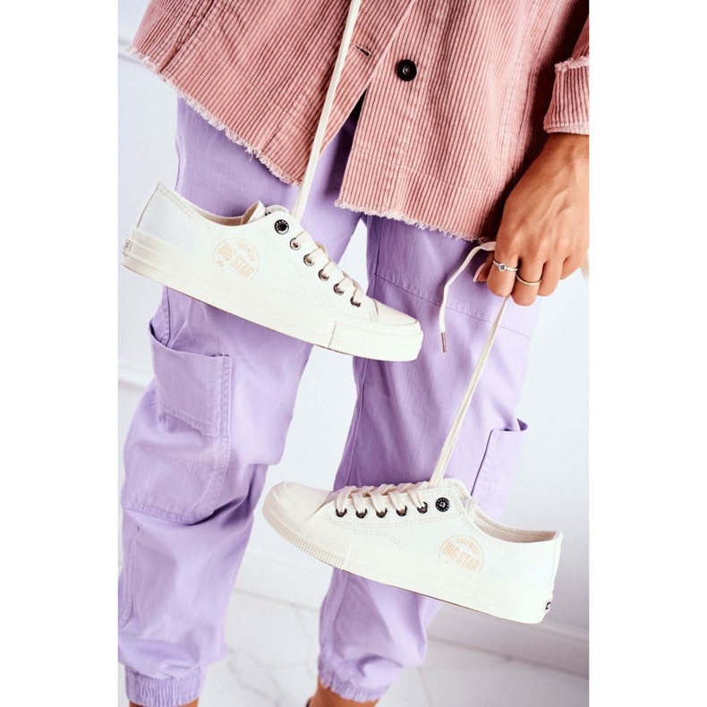 Damen Sneaker Big Star Weiß FF274124 ecru