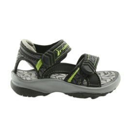 Rider Reiter schwarz und grau Sandalen zum Wasser 80608 für Klettverschluss