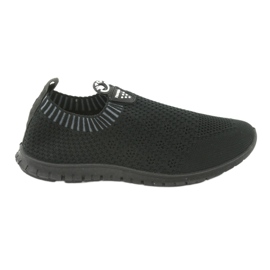 Schwarze Mckey DTN842 Slip-On Sportschuhe grau