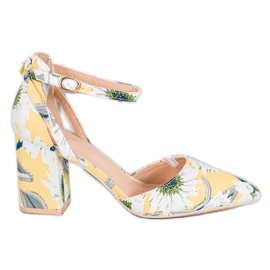 Seastar Pumps mit Blumen mehrfarbig gelb