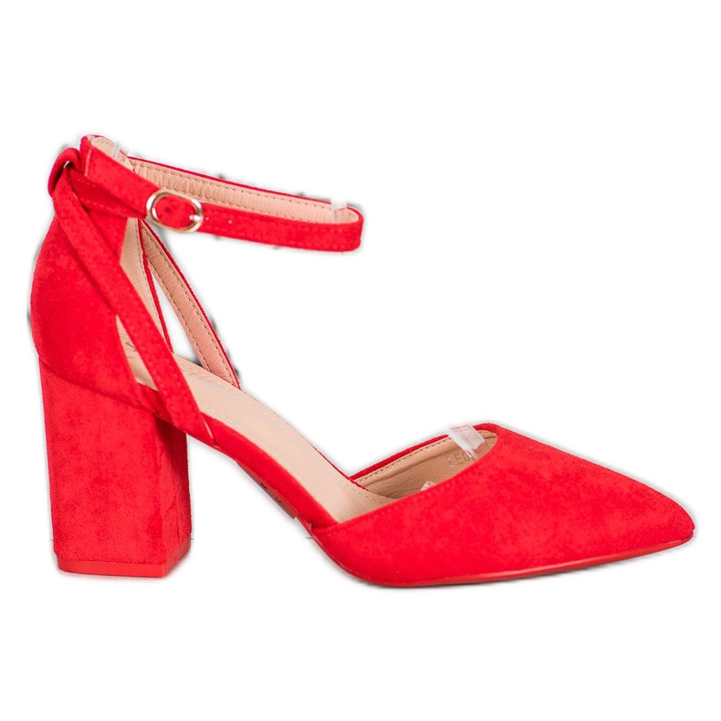 Seastar Stylische Wildleder Pumps rot