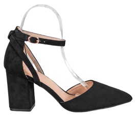 Seastar Stylische Wildleder Pumps schwarz
