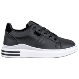 SHELOVET Modische schwarze Sportschuhe