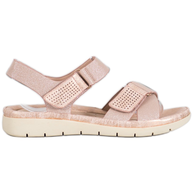 VINCEZA Sandalen mit Klettverschluss rosa