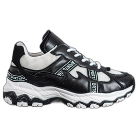 RTX WALK Modische Sport-Turnschuhe schwarz
