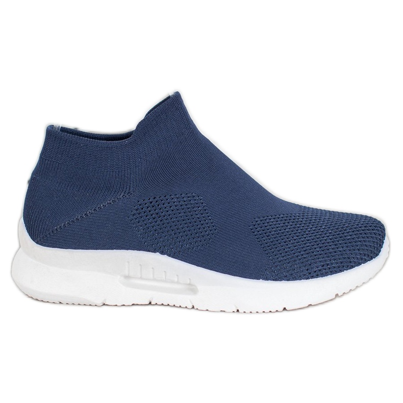 SHELOVET Slip-On-Schuhe aus Textil blau