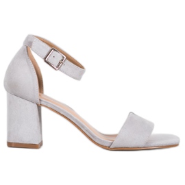 Klassische VINCEZA Sandalen grau