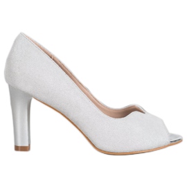 Offene VINCEZA Pumps grau