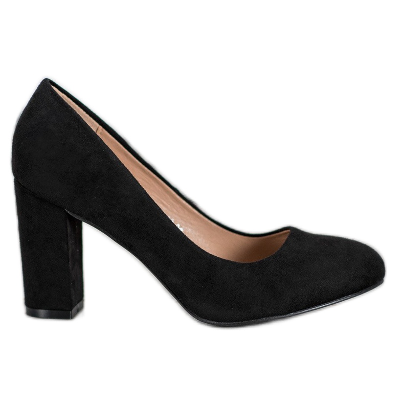 SHELOVET Klassische Pumps auf einer Säule schwarz