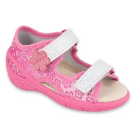 Befado Kinderschuhe PU 065X138 rosa grau