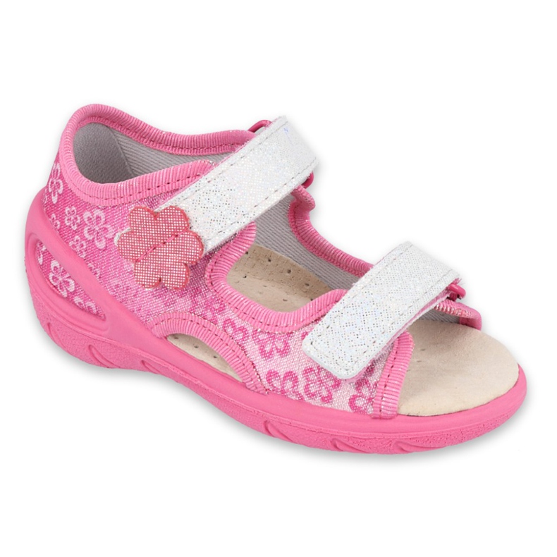Befado Kinderschuhe PU 065X138 rosa grau