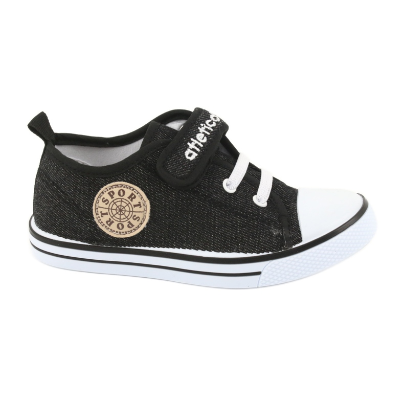 Sneakers mit Ledereinsatz Atletico BSM029 schwarz