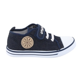 Sneakers mit Ledereinsatz Atletico BSM029 marineblau