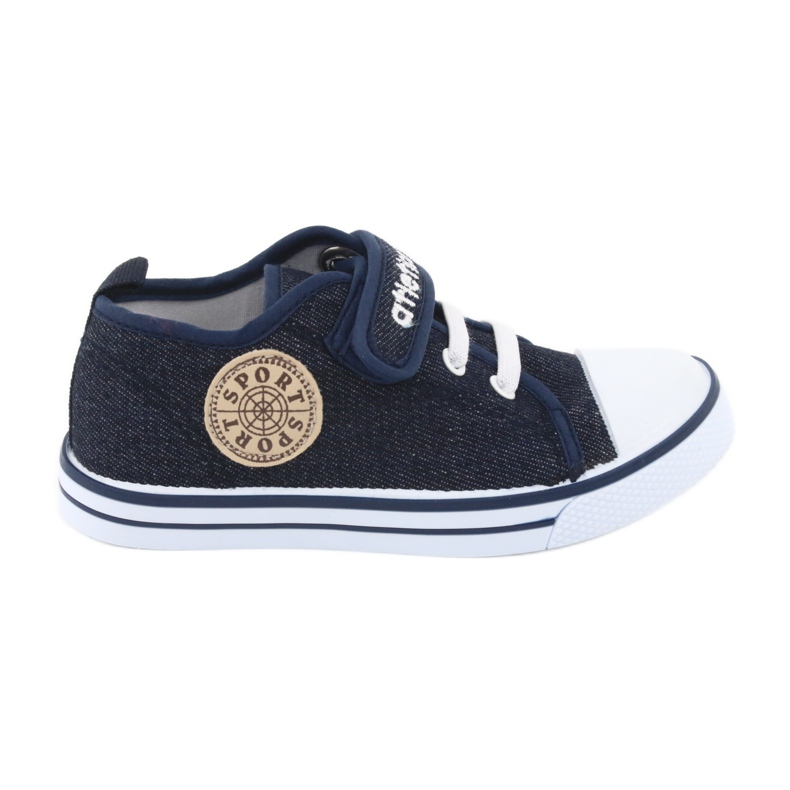 Sneakers mit Ledereinsatz Atletico BSM029 navy blau