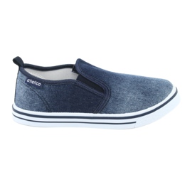 Kinder-Slip-on-Sneaker ATLETICO BAM060 aus Denim blau