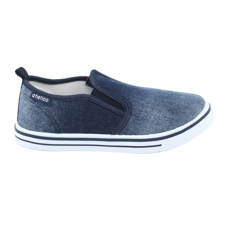 Kinder-Slip-on-Sneaker ATLETICO BAM060 aus Denim blau