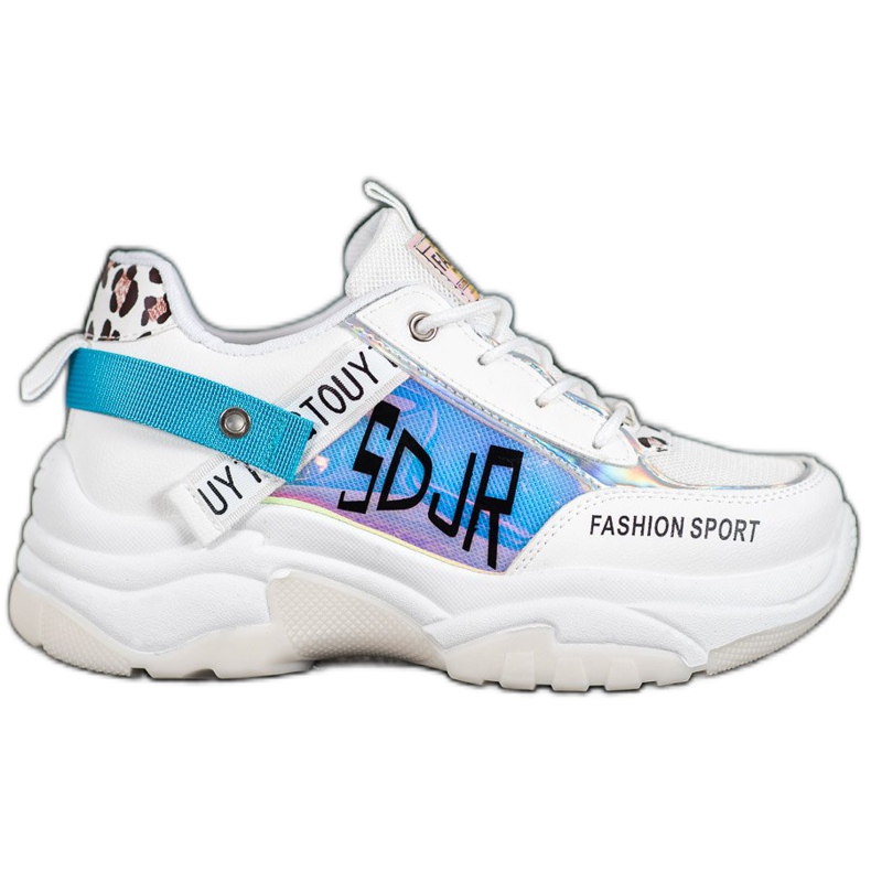 SHELOVET Mode Sport Sneakers weiß mehrfarbig