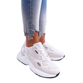 FRJ Sportschuhe für Damen in Weiß und Beige R-02 braun