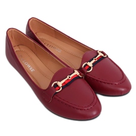 Bordeauxrote Loafer 9F177 Burgund