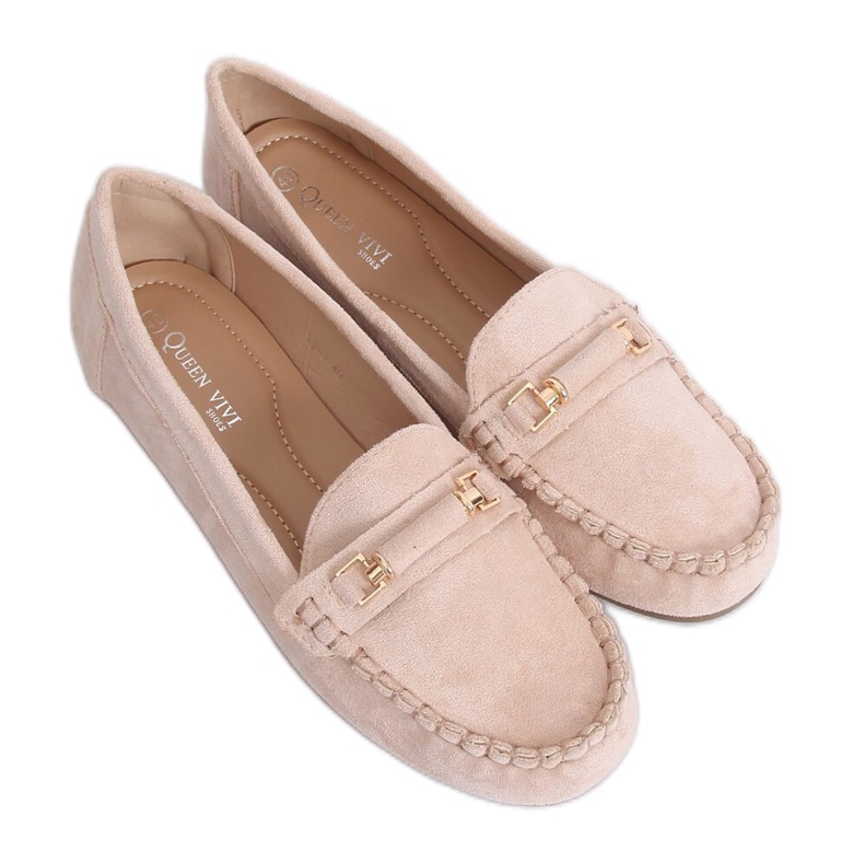 Beige Slipper für Damen 22-7 Khaki