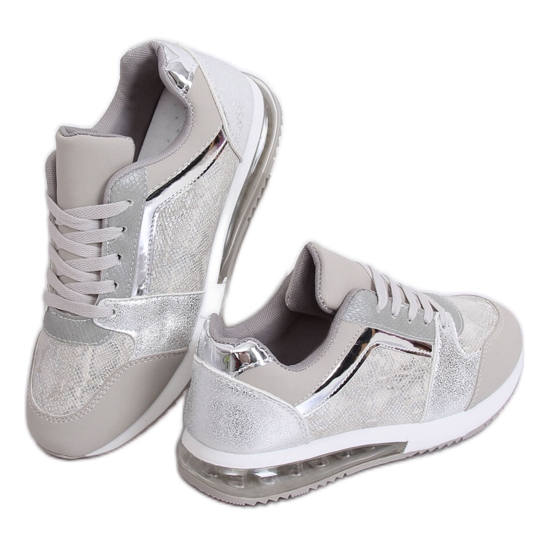 Silberne Damen Sportschuhe BL206 Silver II Qualität grau