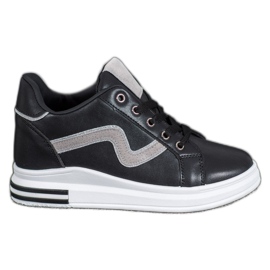 SHELOVET Sportschuhe mit verstecktem Keil schwarz