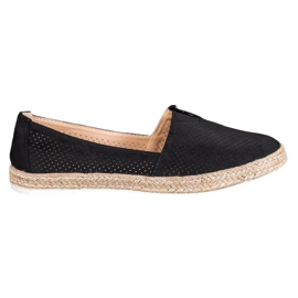 SHELOVET Lässige Slipper schwarz