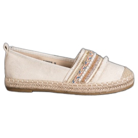 RTX WALK Bequeme Espadrilles mit Ornamenten beige