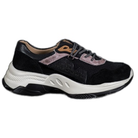 Goodin Bequeme Ledersneaker schwarz