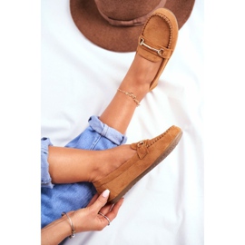 BUGO Braune Wildleder-Loafer für Damen 99-01A