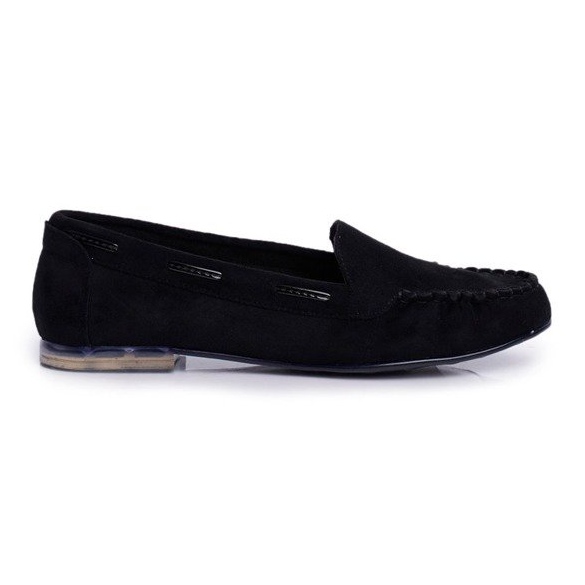 Sergio Leone Schwarze Wildleder-Loafer für Damen MK722