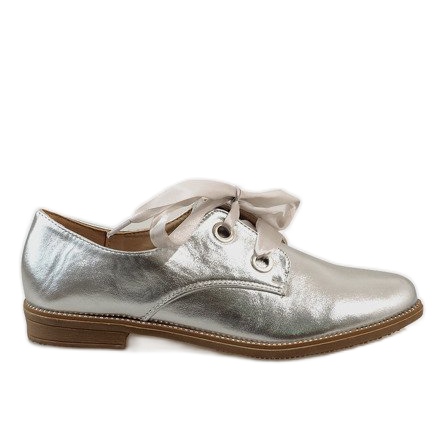 Silberne Schnürschuhe 188-233 grau