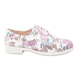 Klassische goldene florale Jazzschuhe ZG629-3 mehrfarbig