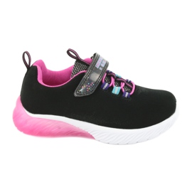 American Club ES14 rosa Sportschuhe schwarz lila
