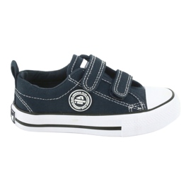 Navy American Club LH35 Klett-Turnschuhe blau