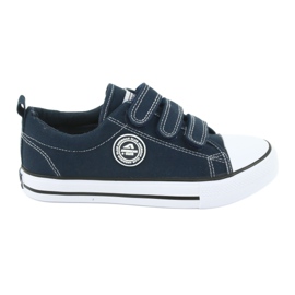 American Club American LH31 marineblaue Sneakers mit Klettverschluss navy blau