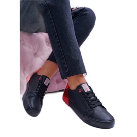 Cross Jeans Schwarze Damen-Sneaker EE2R4019C rot