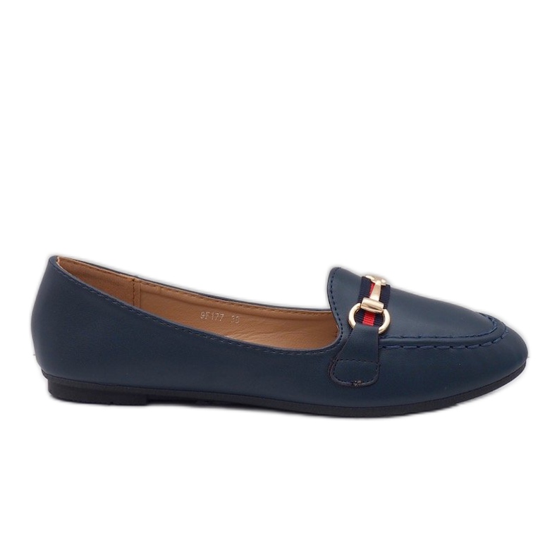 Ballerinas aus Kunstleder in Marineblau 9F177 navy blau