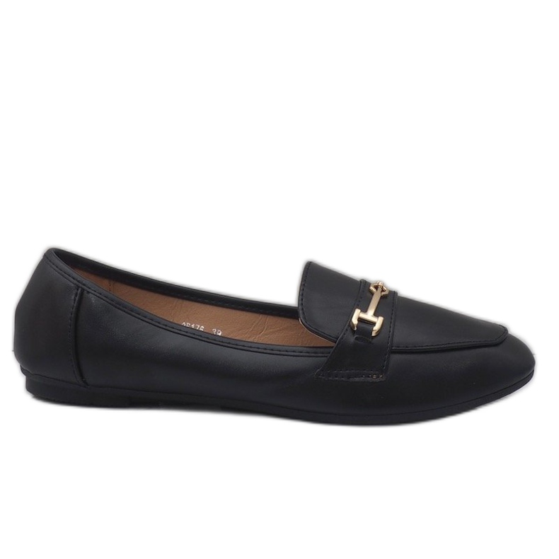 Ballerinas aus schwarzem Kunstleder 9F176