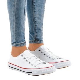 Klassische weiße Damen Sneaker ZC-2