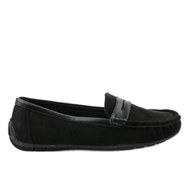 Schwarze Loafer aus Ballerinas BO-378