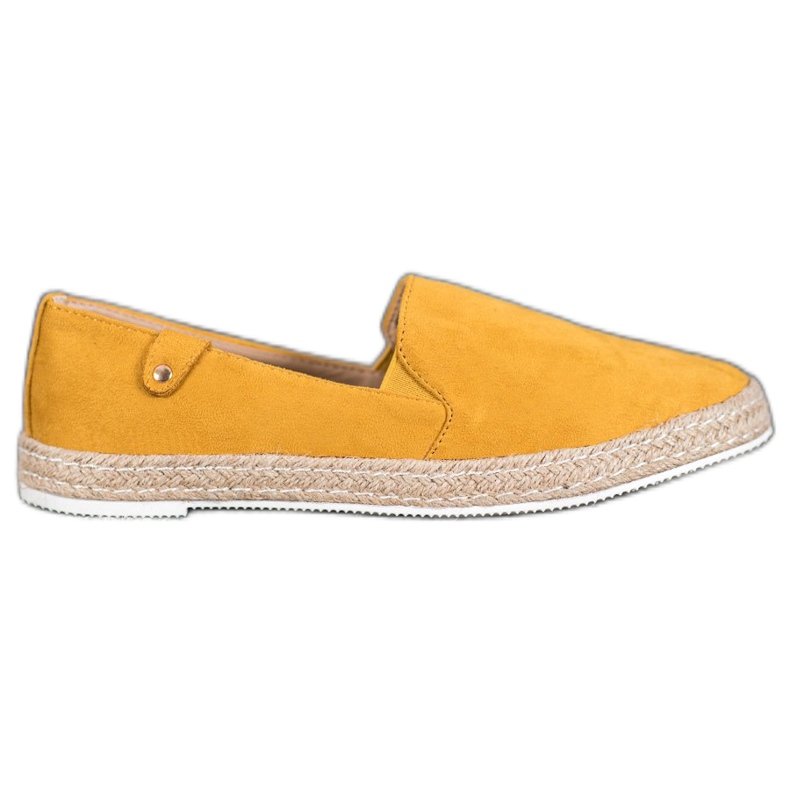 SHELOVET Klassische gelbe Espadrilles