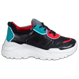 SHELOVET Modische Turnschuhe schwarz