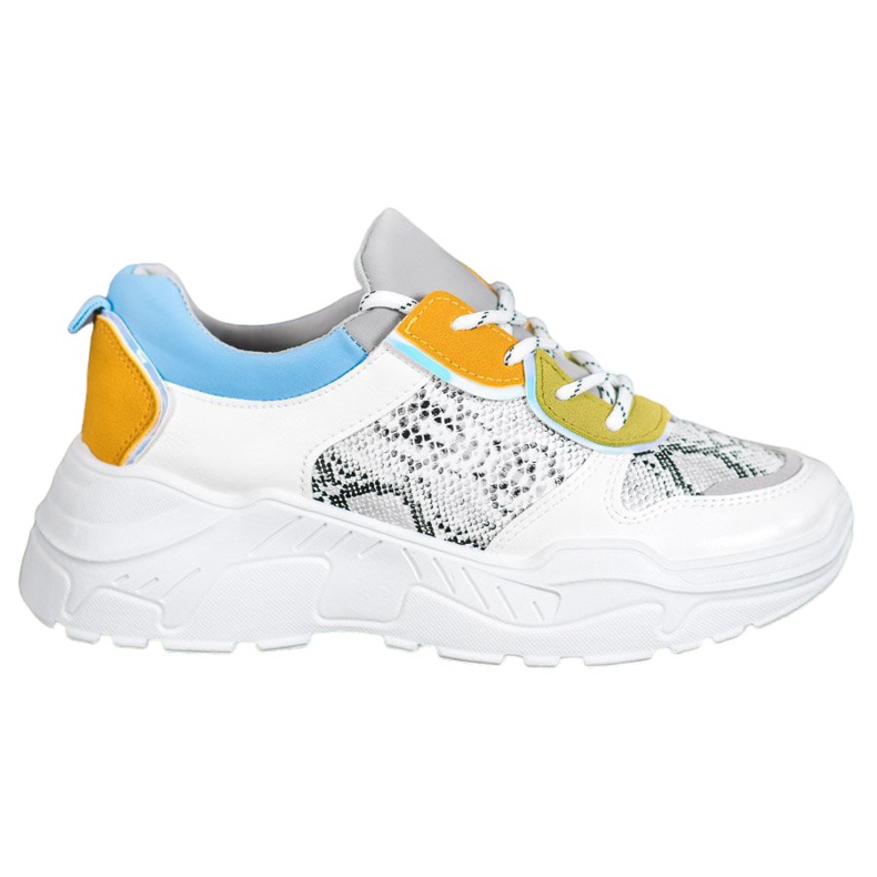 SHELOVET Modische Turnschuhe weiß mehrfarbig