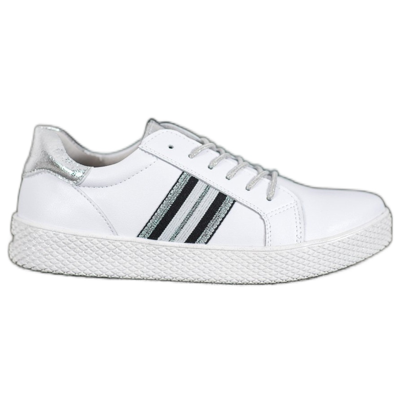 Filippo Lederschuhe auf der Plattform weiß